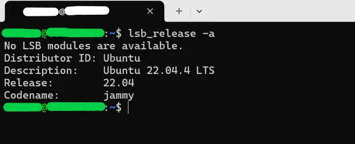 check ubuntu version on terminal